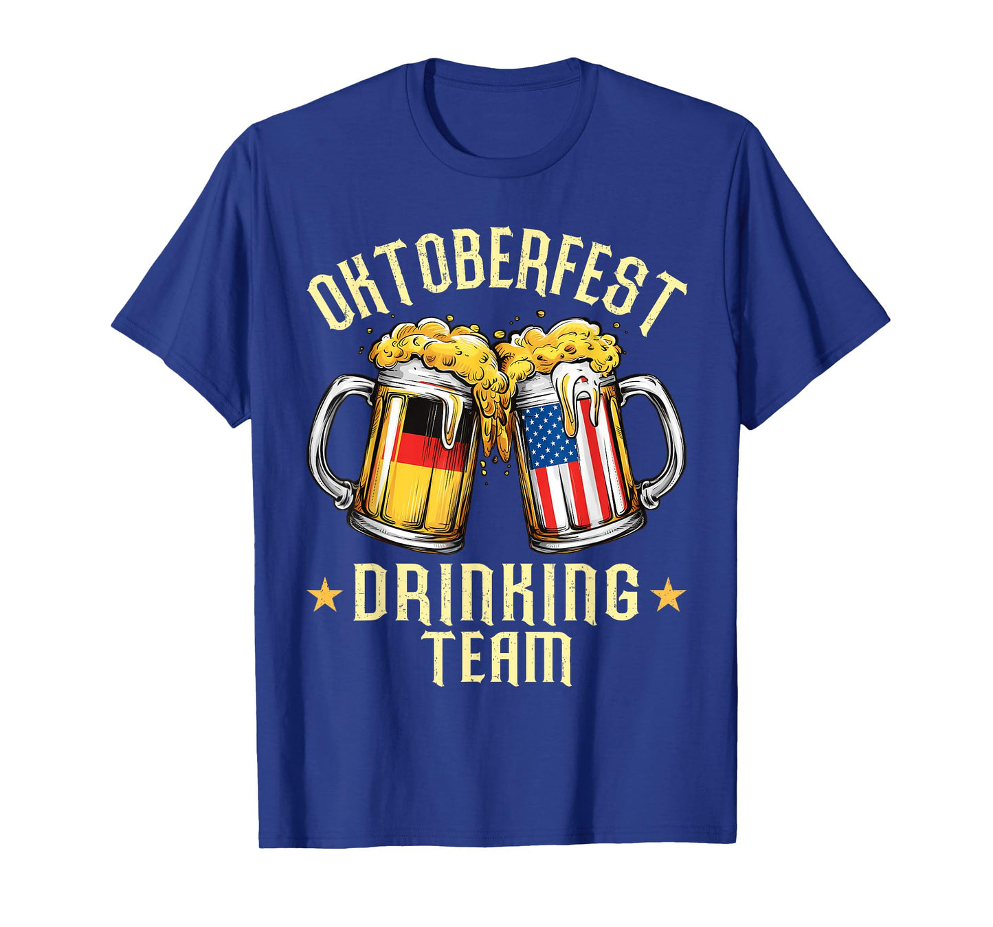 Oktoberfest Drinking Team Beer Mugs American German Adults T-Shirt