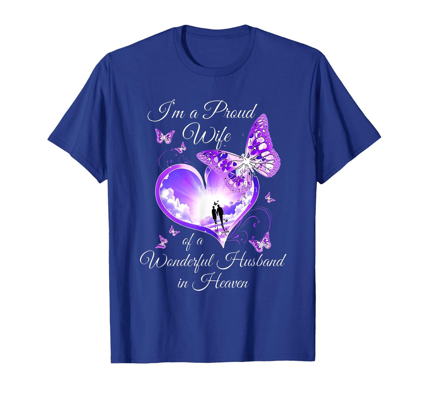 I'm a Proud Wife of a Wonderful Husband in Heaven T-Shirt