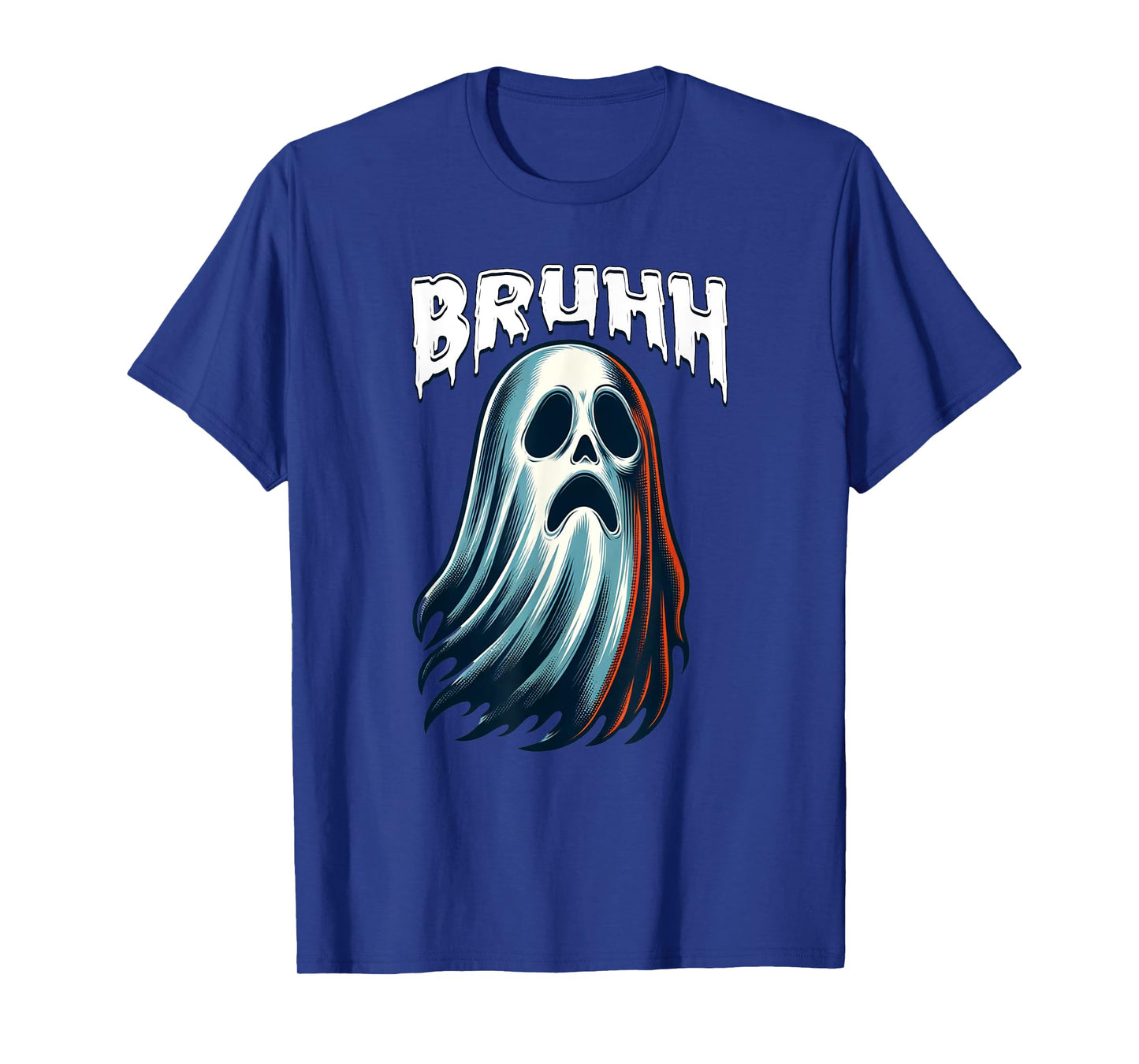 Bruh Ghost Spooky Halloween Ghost Face T-Shirt