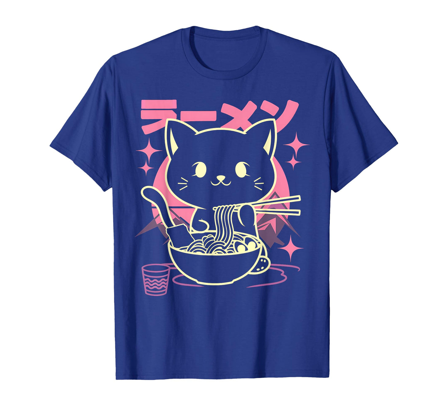 Cat Ramen Japanese Kawaii Anime Funny Gift For Men Women Kid T-Shirt
