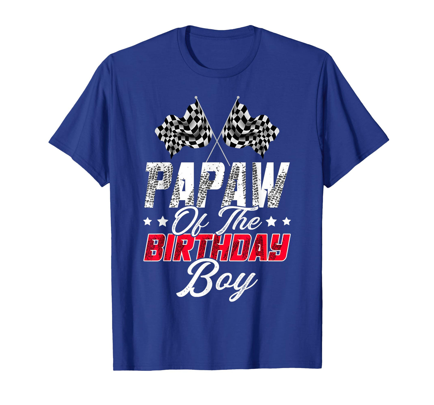 Race Car Papaw Of The Birthday Boy Racing Family Pit Crew T-Shirt