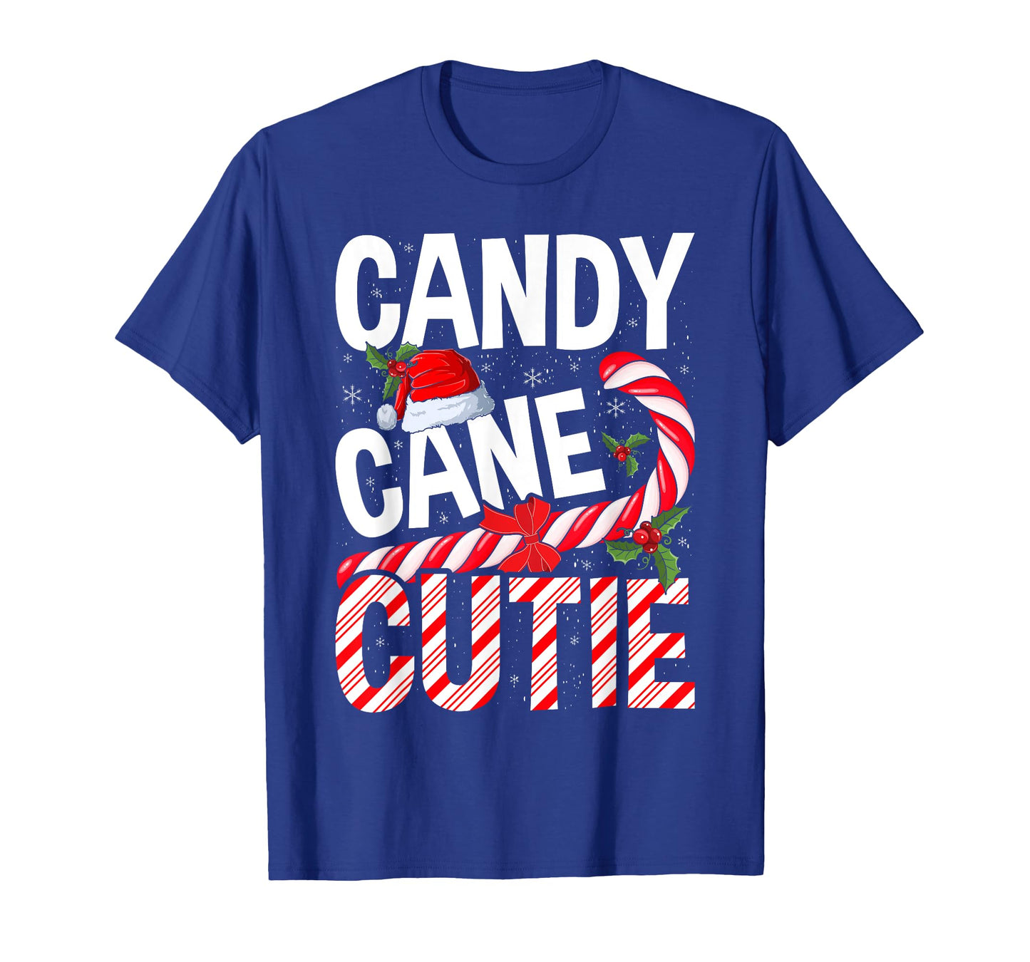 Candy Cane Cutie Christmas Xmas Women Girls Kids Toddler T-Shirt