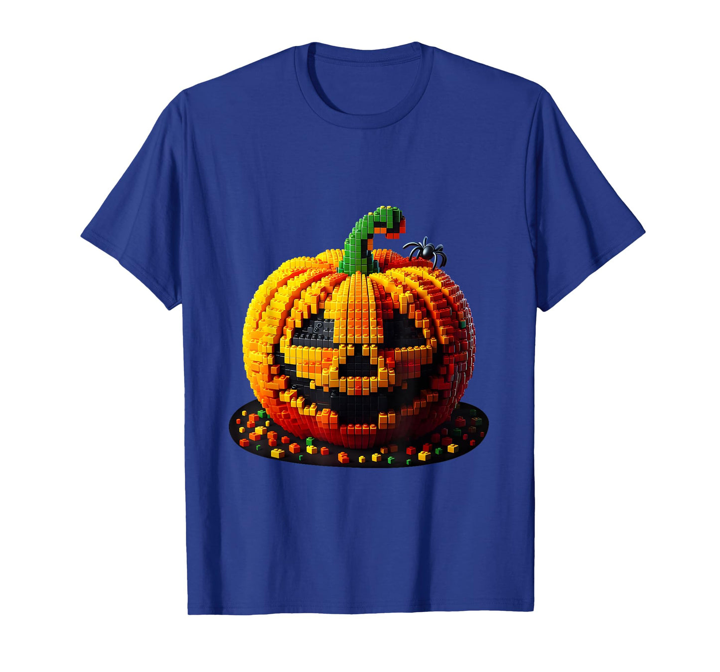 Master Builder Pumpkin Kids Building Blocks Bricks Halloween T-Shirt