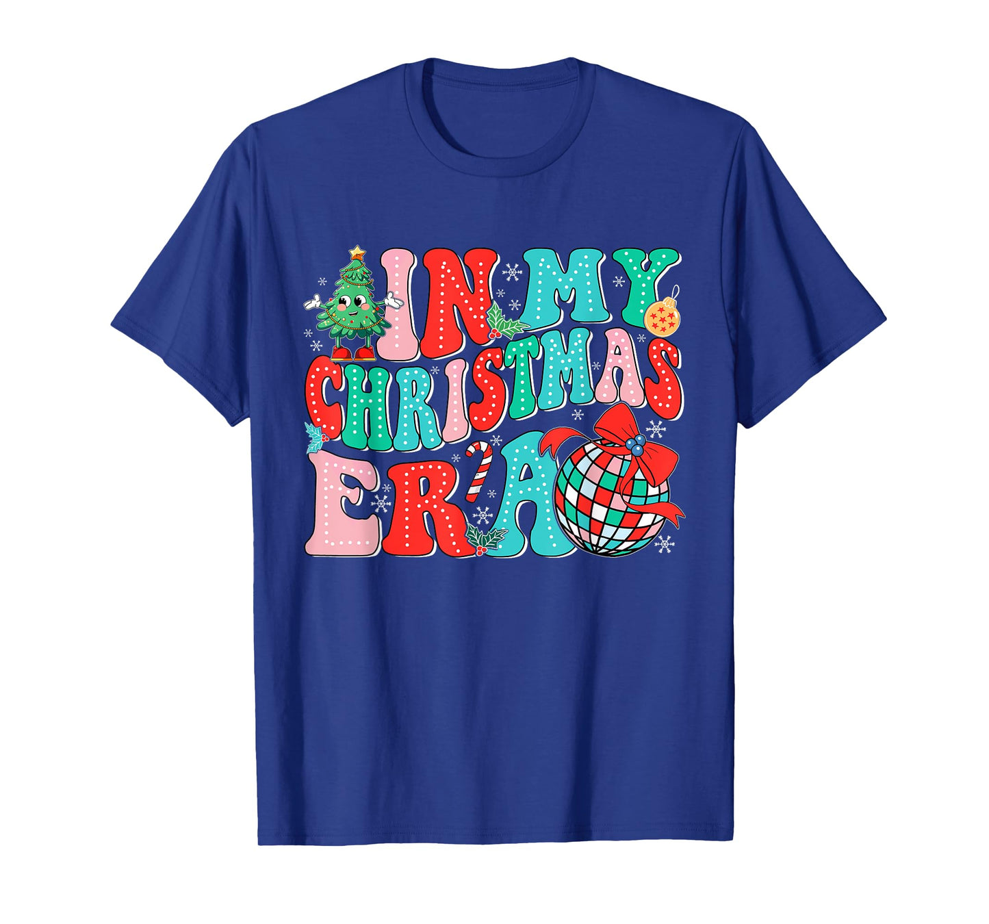 In My Christmas Era Retro Groovy Christmas Holiday Xmas Tee T-Shirt