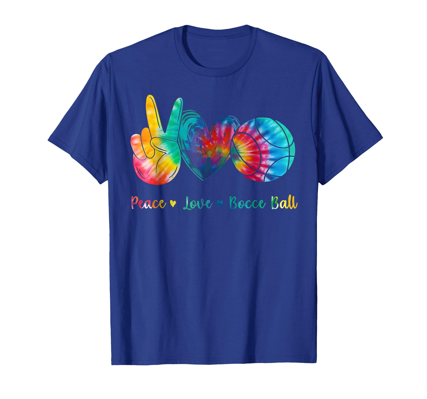 Peace Love Bocce Ball Tie Dye T-Shirt