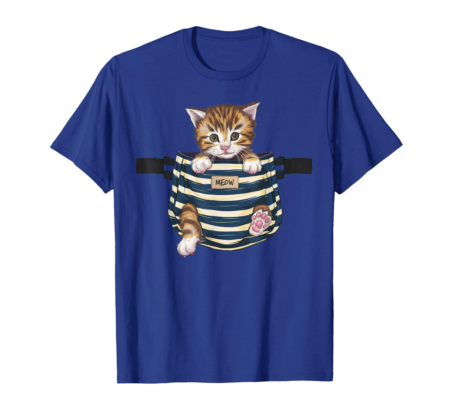 Cat Pocket Cute Kitten Gifts For Cat Lover Cat Mom Cat Dad T-Shirt for Men Women Kids
