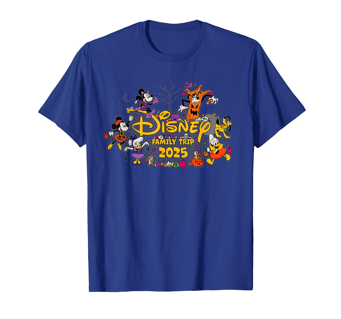 Disney Halloween Family Trip 2025 Mickey & Pals Matching T-Shirt