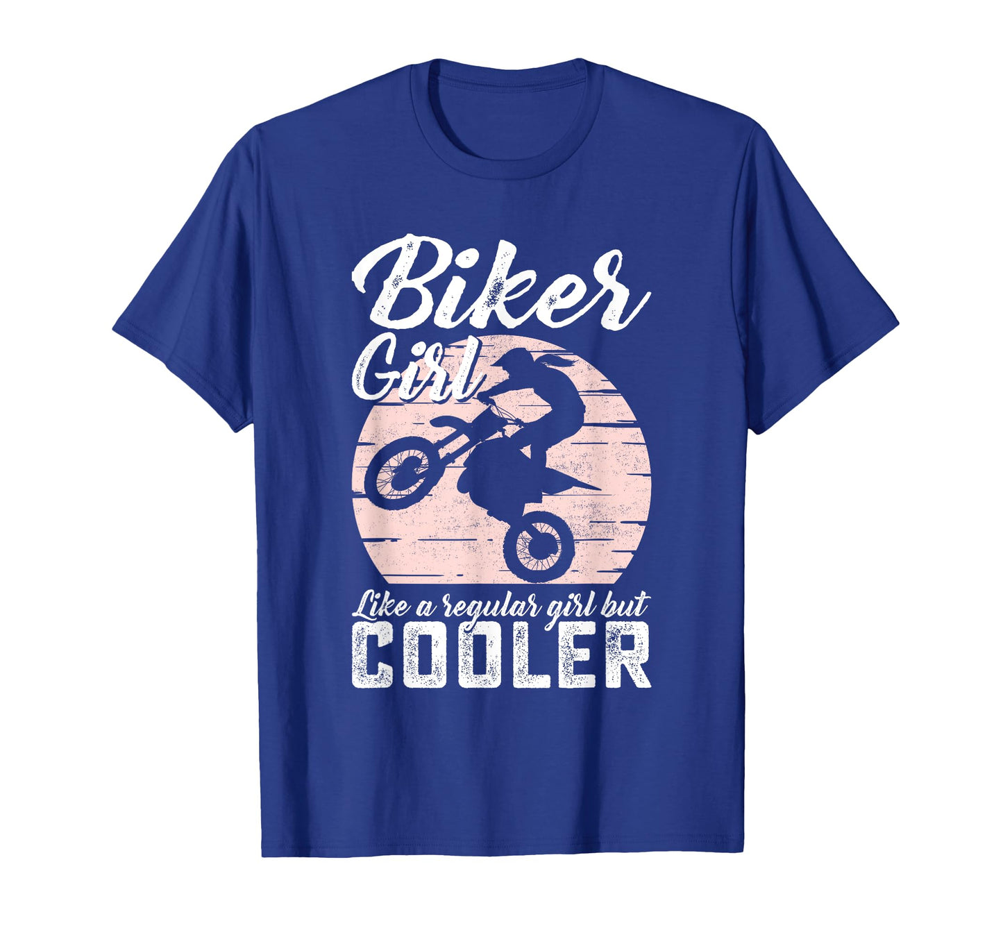 Biker Girl Like Regular But Cooler Funny Motorcycle Women T-Shirt