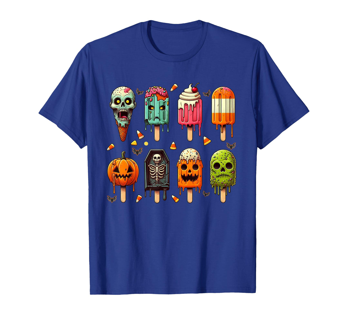 Funny Popsicle Summer Horror Halloween Ice Cream Summerween Men Women Kids T-Shirt