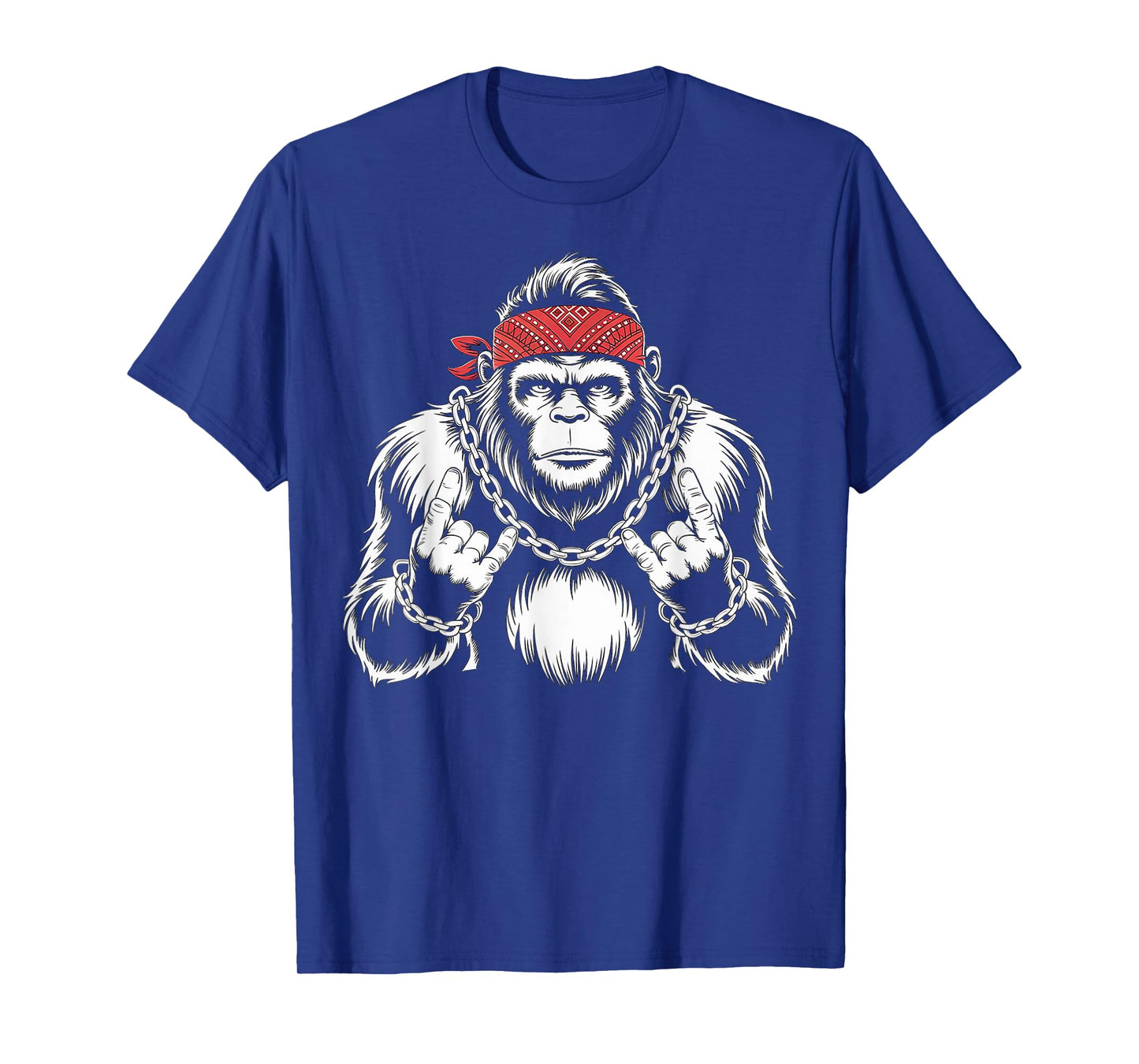 Bigfoot Rock On Sasquatch Rock and Roll Gifts Men Women Kids T-Shirt