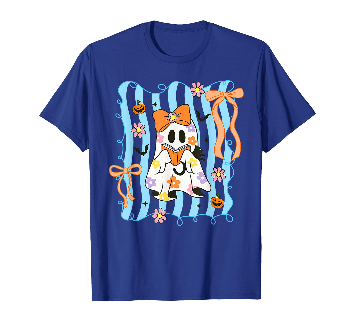 Coquette Halloween Ghost, Cute Ghost Halloween Spooky Season T-Shirt