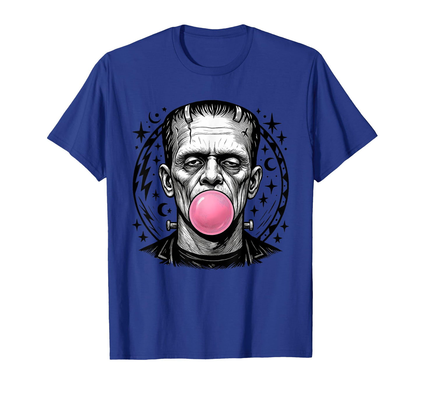 Frankenstein Monster Bubble Gum Funny Vintage Halloween T-Shirt