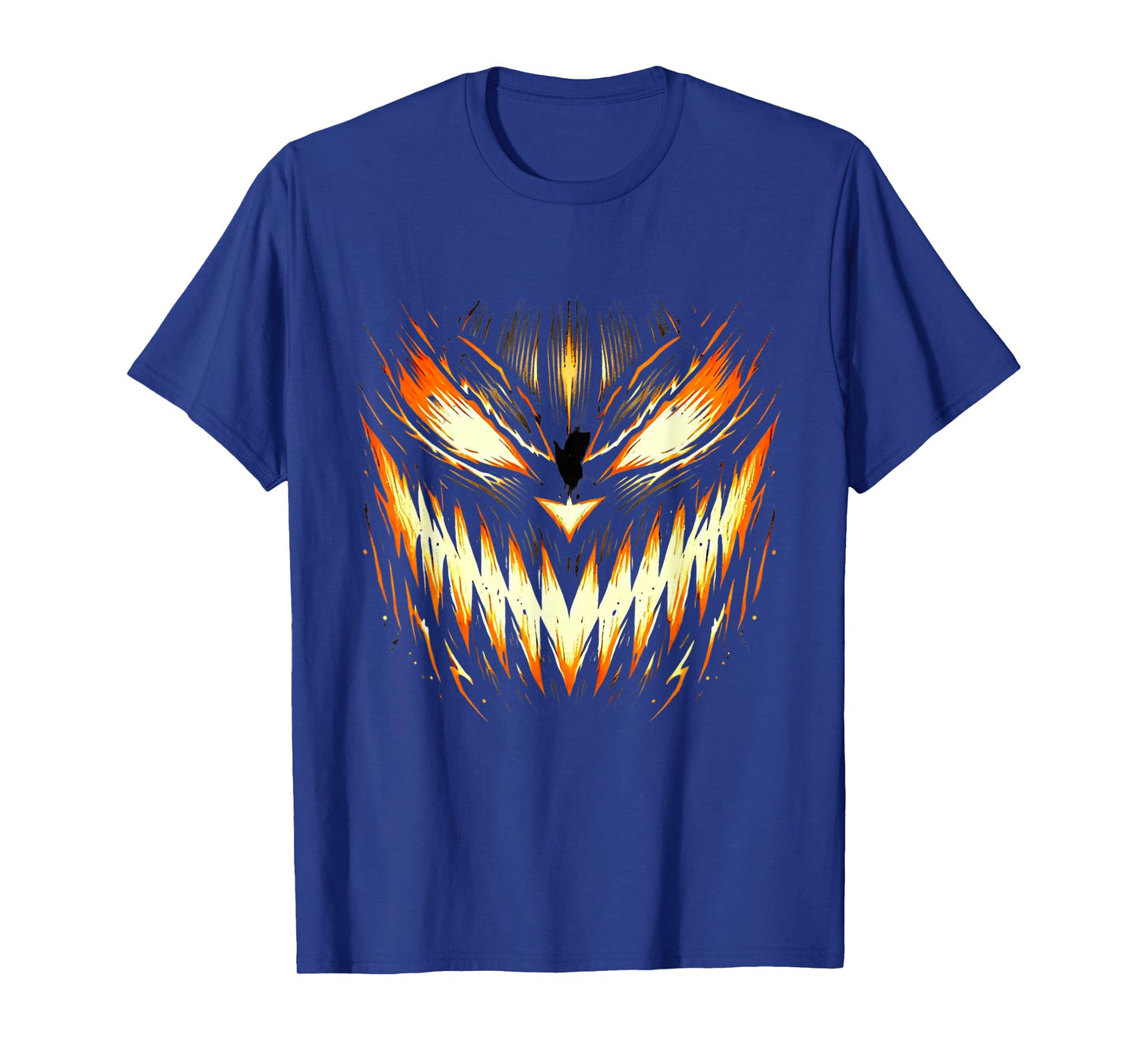 Scary Jack O Lantern Face Carved Pumpkin Halloween Costume T-Shirt