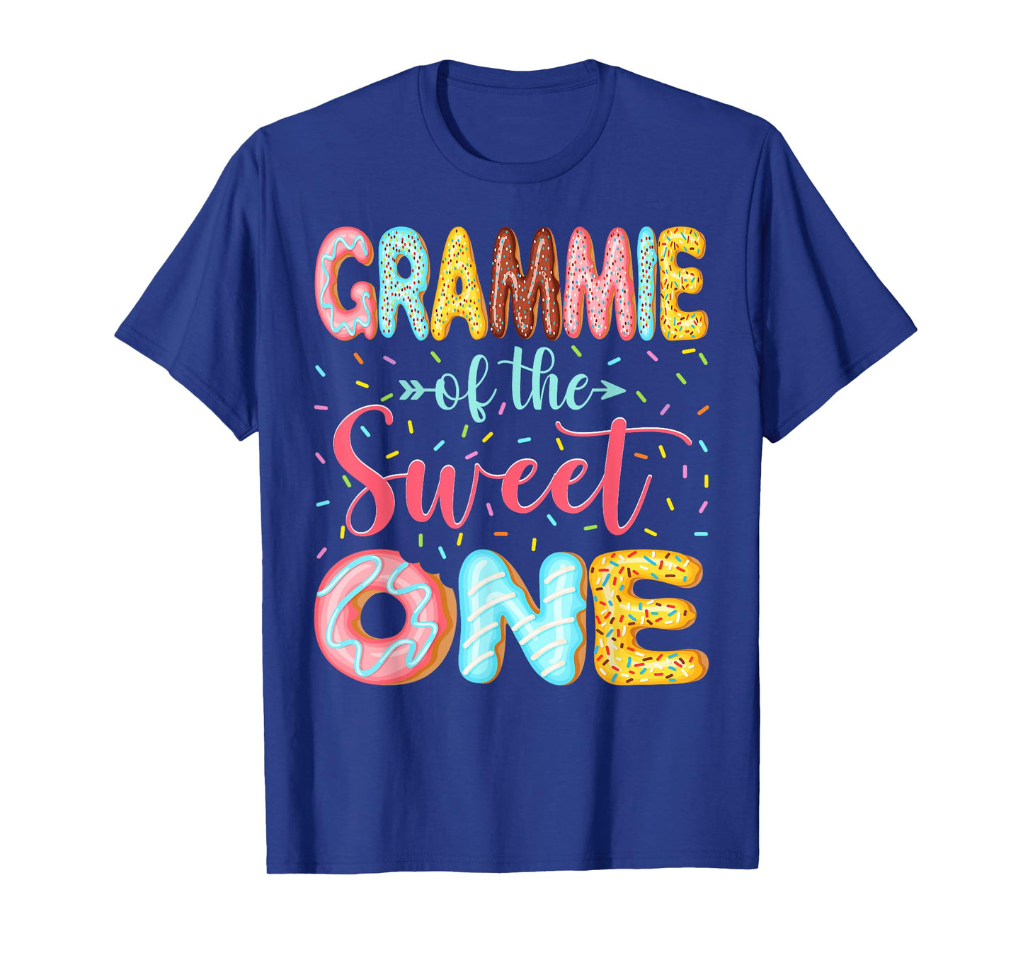 Grammie Of The Sweet One Donut Lover 1St Birthday Girl T-Shirt