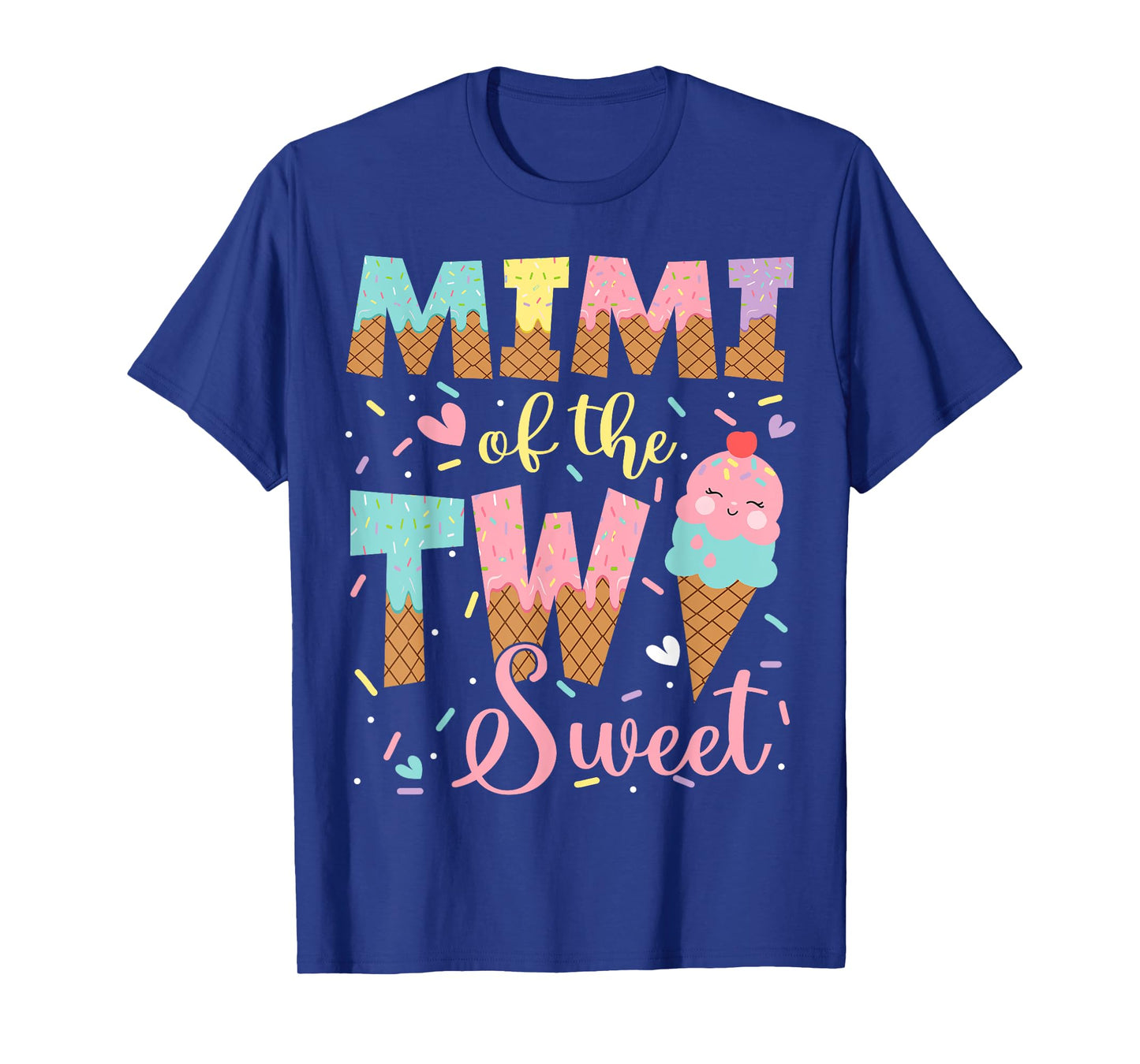 Mimi Of The Two Sweet 2Nd Birthday Girl Ice Cream T-Shirt