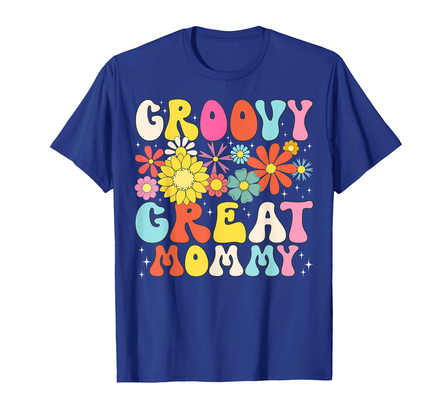 Groovy Great Mommy Retro Matching Family Baby Shower T-Shirt