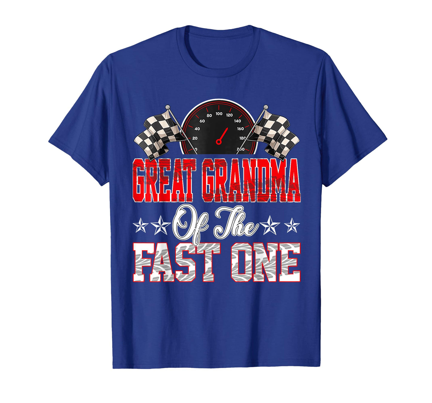 Great Grandma Of The Fast One First Birthday Racing Car T-Shirt