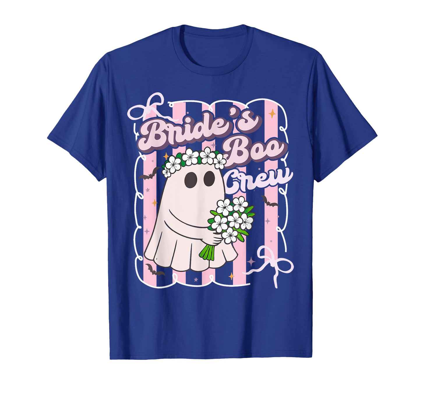 Brides Boo Crew Bridesmaid Ghost Halloween Bach Party Squad T-Shirt