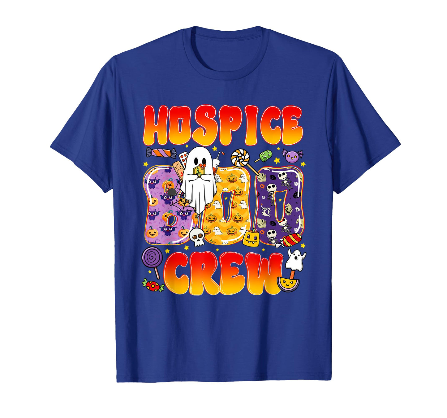 Hospice Boo Crew Hospice Nurse Funny Halloween T-Shirt