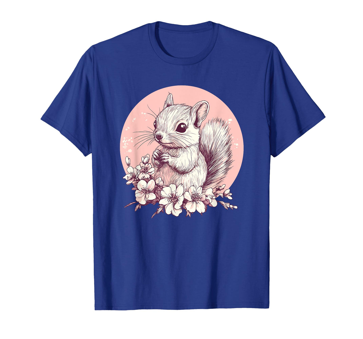 Adorable Squirrel With Flowers T-Shirt