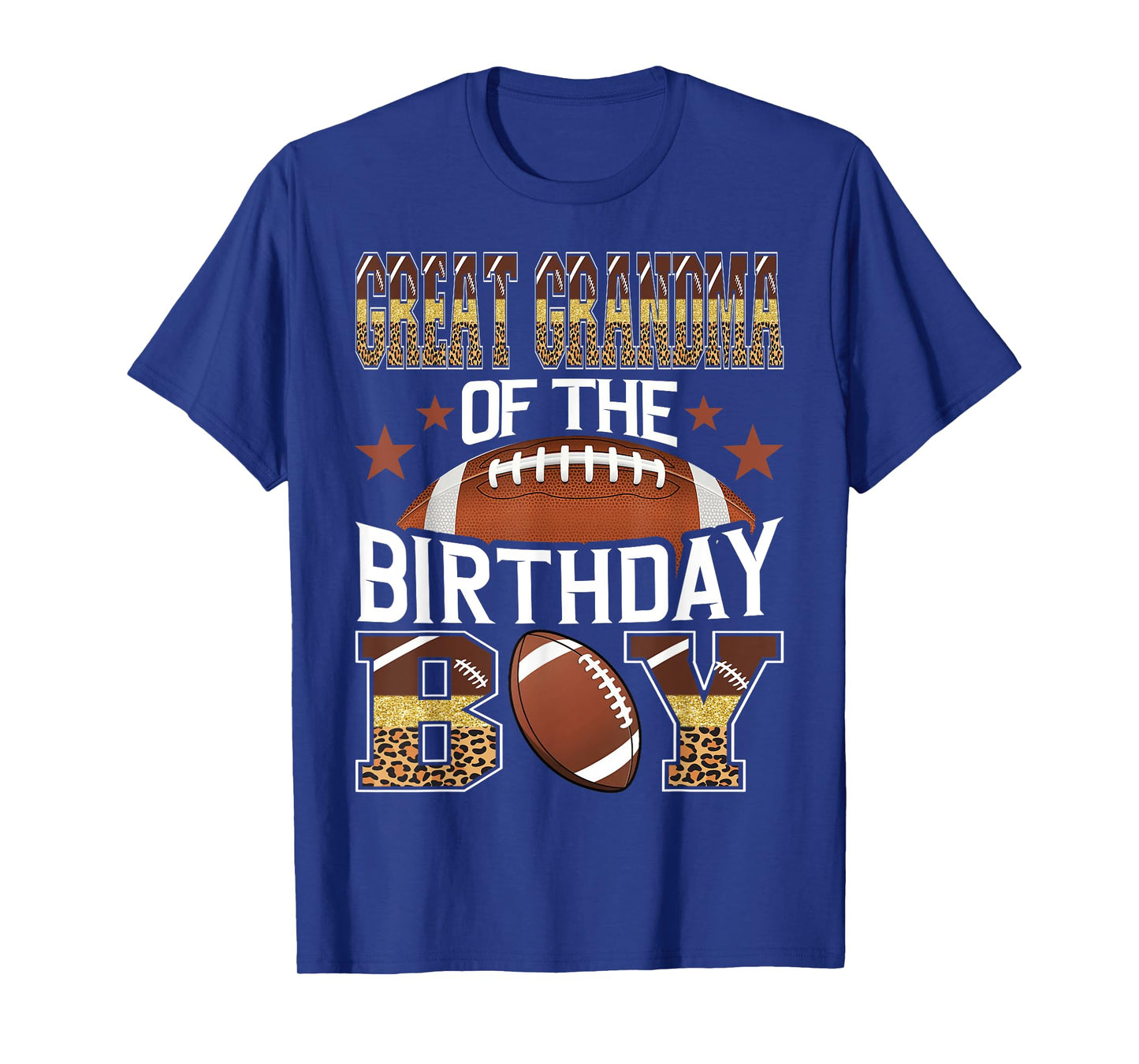 Great Grandma Of The Birthday Boy Football Baller Game Day T-Shirt