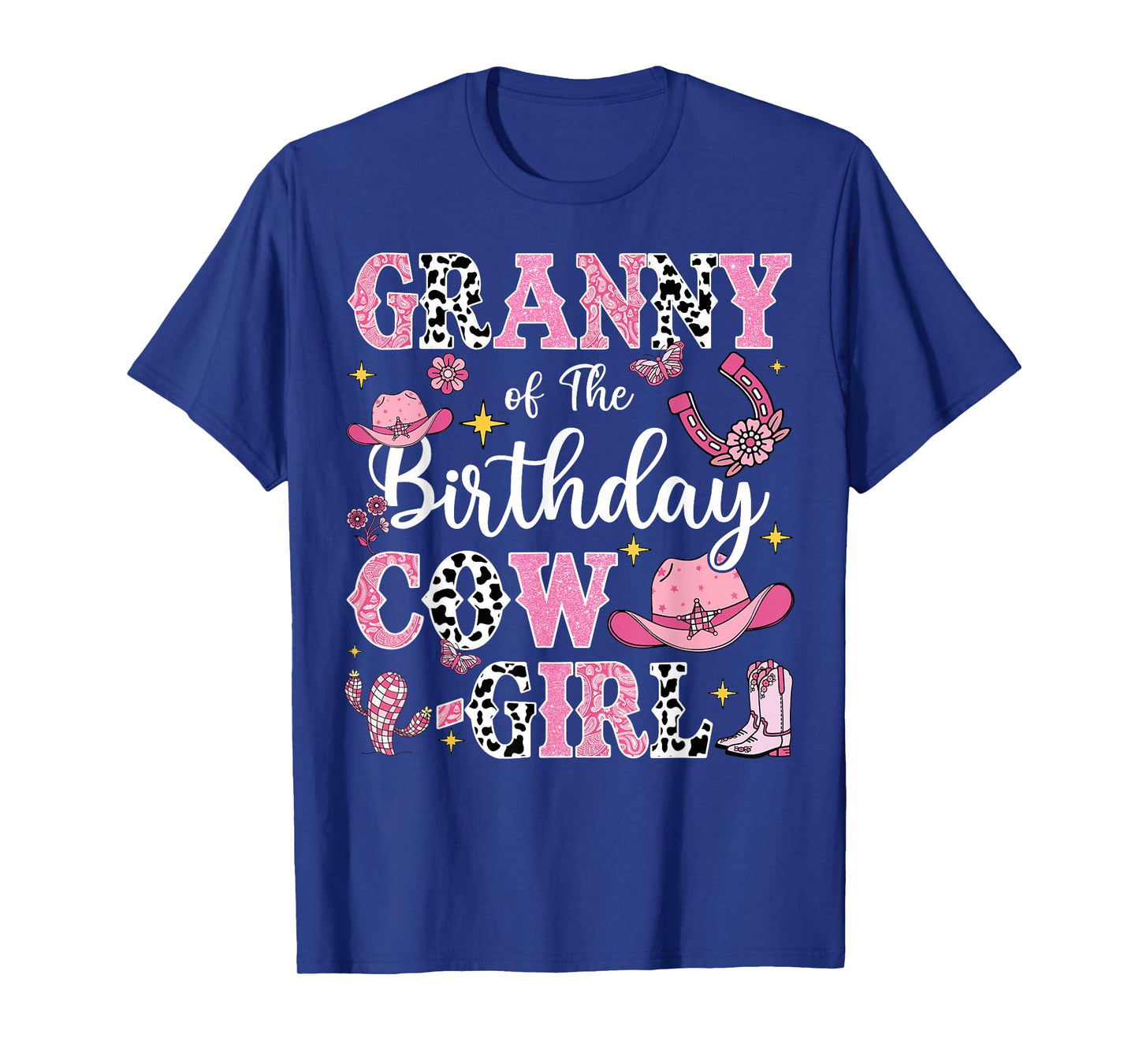 Granny Of The Birthday Cow-Girl Rodeo Cow Girl Birthday T-Shirt