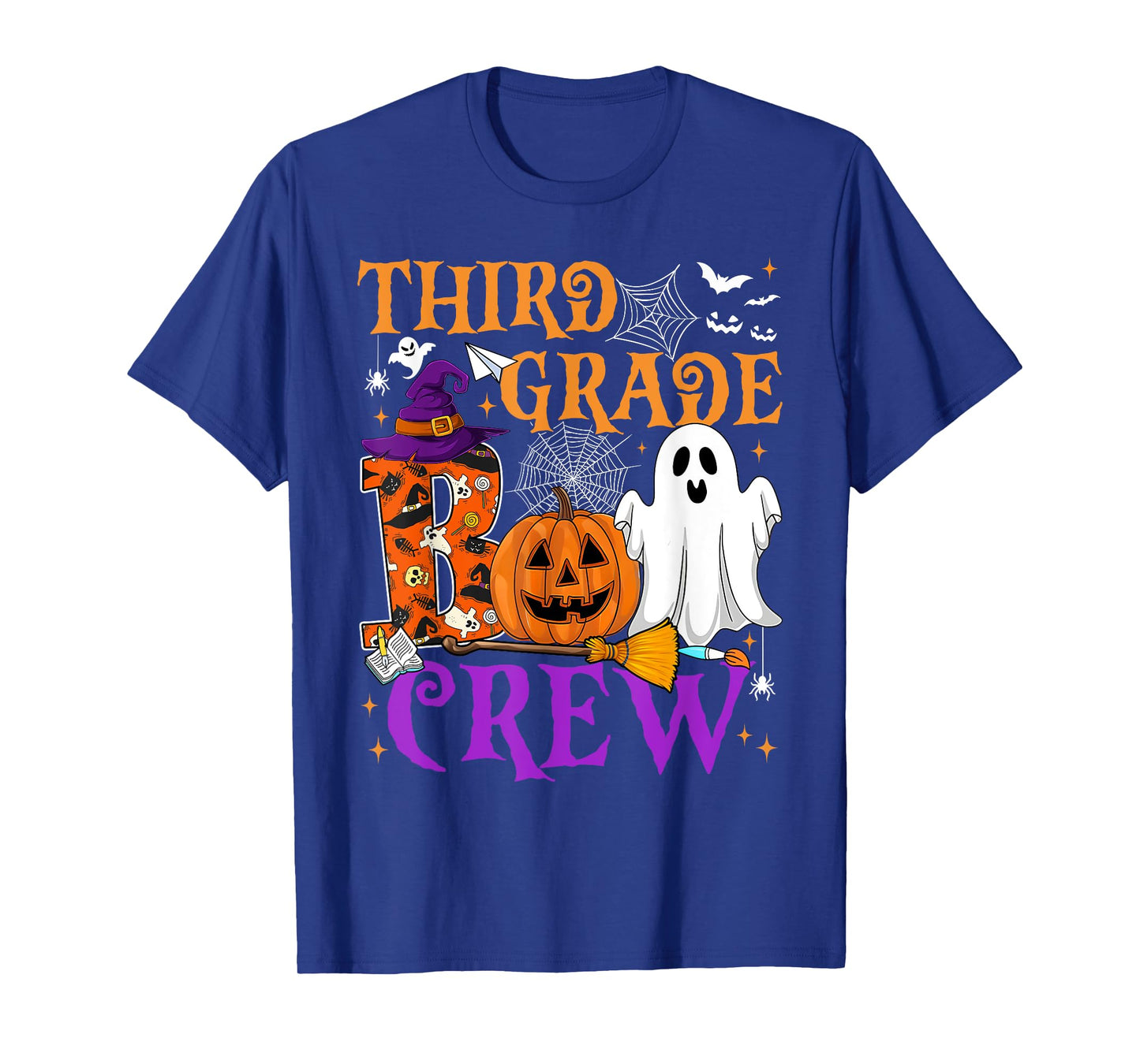 3rd Grade Boo Crew Teacher Student Funny Halloween Costume T-Shirt