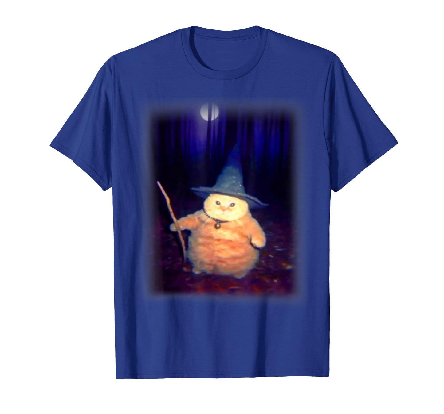 Wizard Cat Weird Funny Halloween Cat Meme Men Women Kids T-Shirt