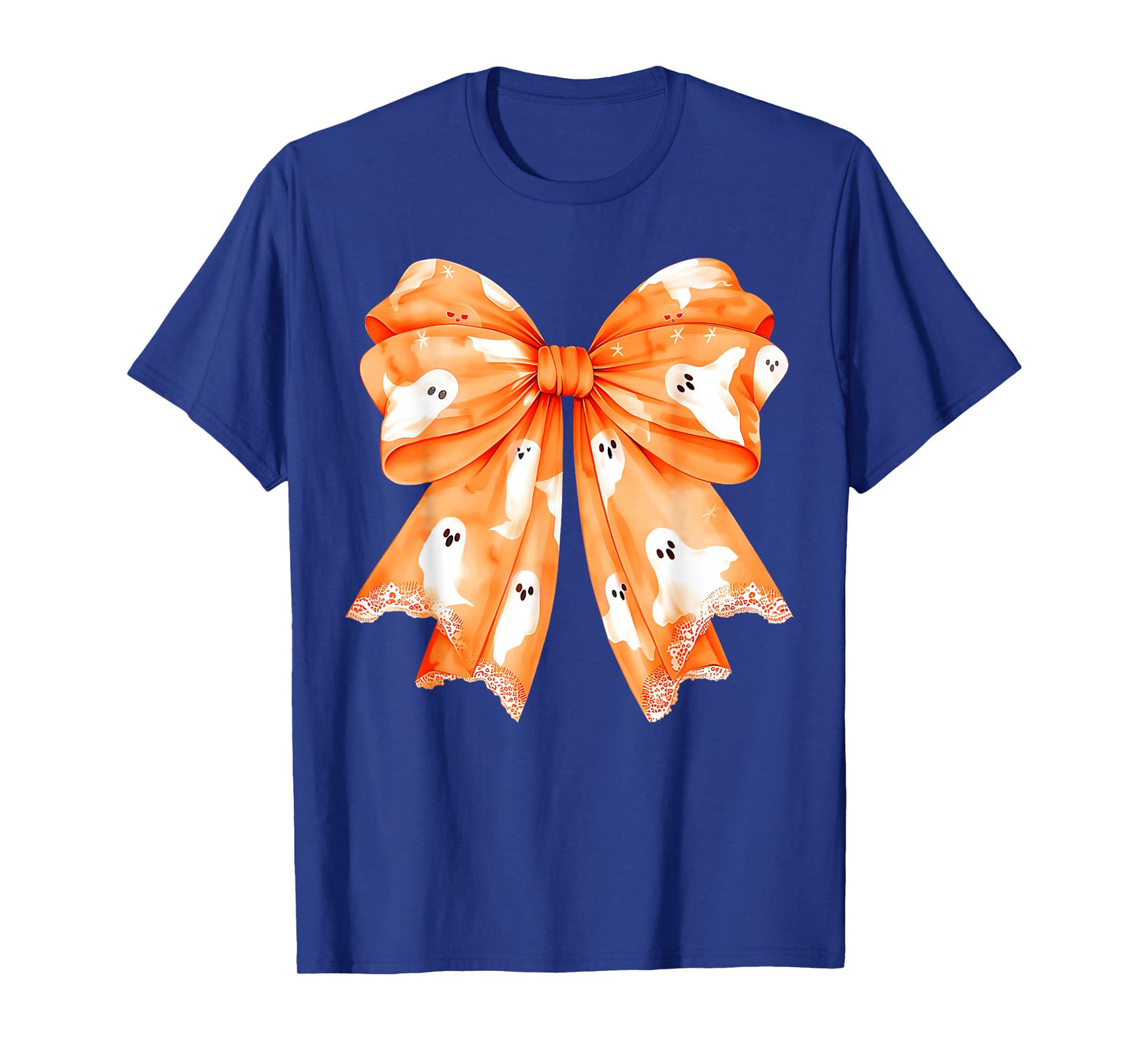 Halloween Girls Coquette Bow Cute Ghost Costume T-Shirt