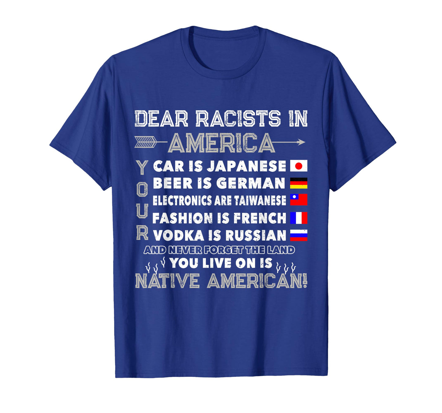 Dear Racist In America You Live On Native American T-Shirt