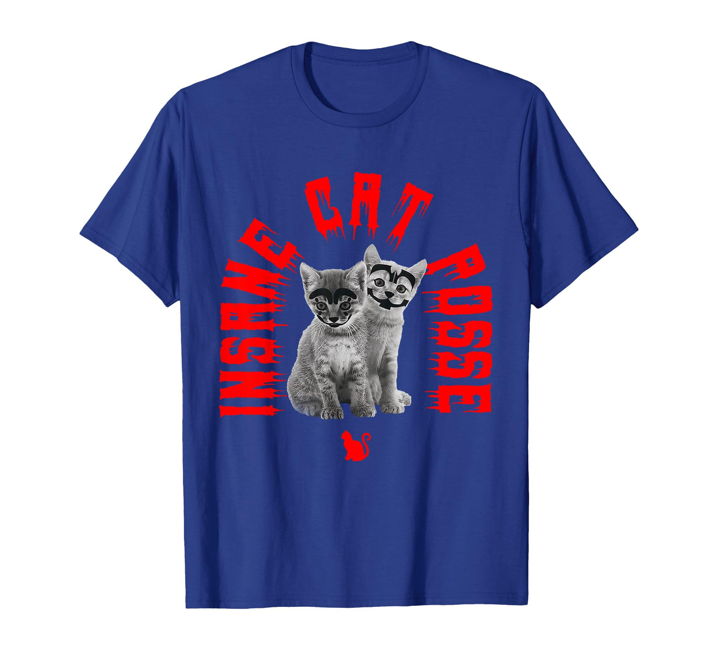 Insane Cat Posse Scary Cat Wear Horror Mask Spooky T-Shirt for Men Women