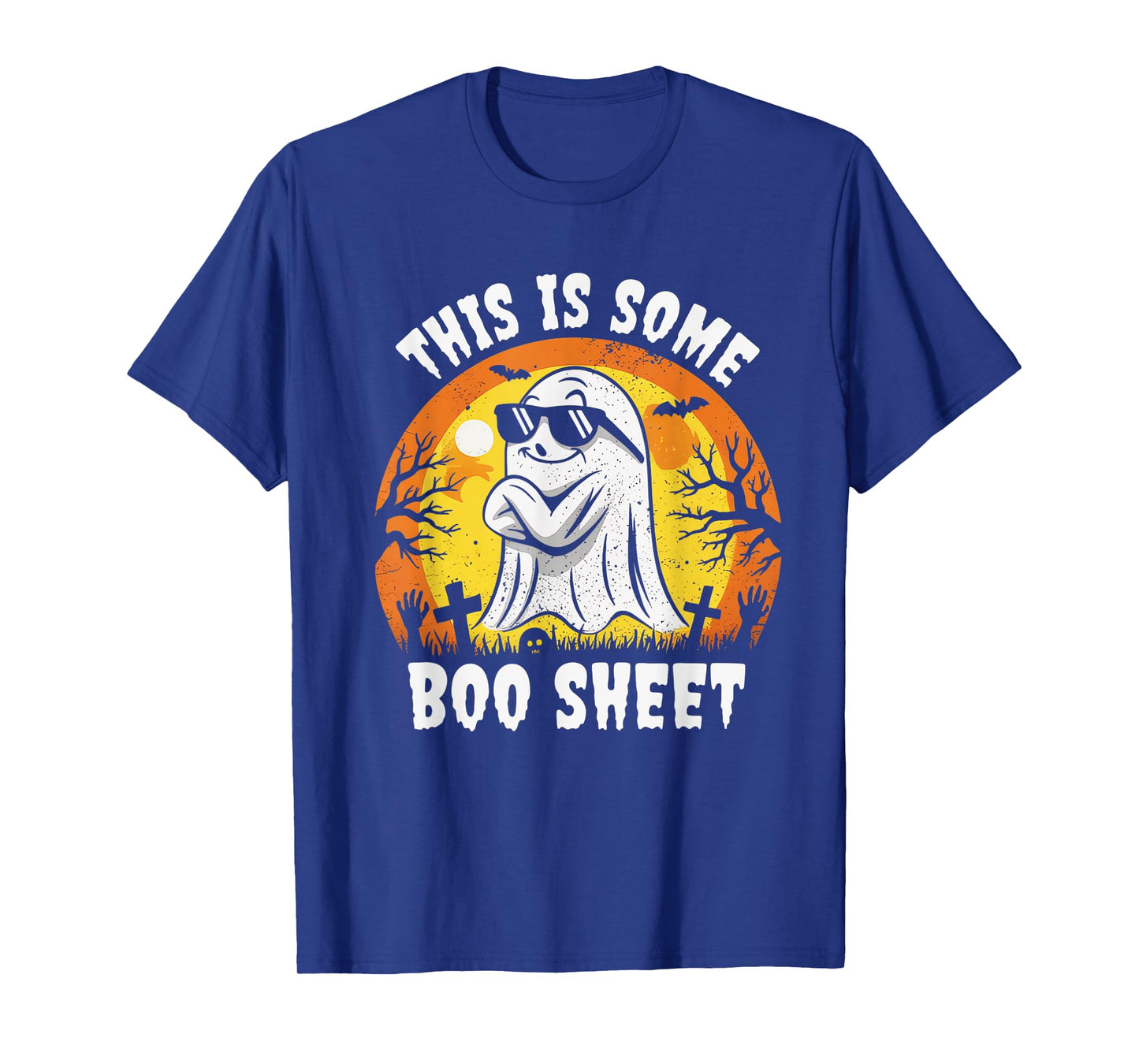 This is Some Boo Sheet Ghost Retro Funny Halloween Men Women T-Shirt