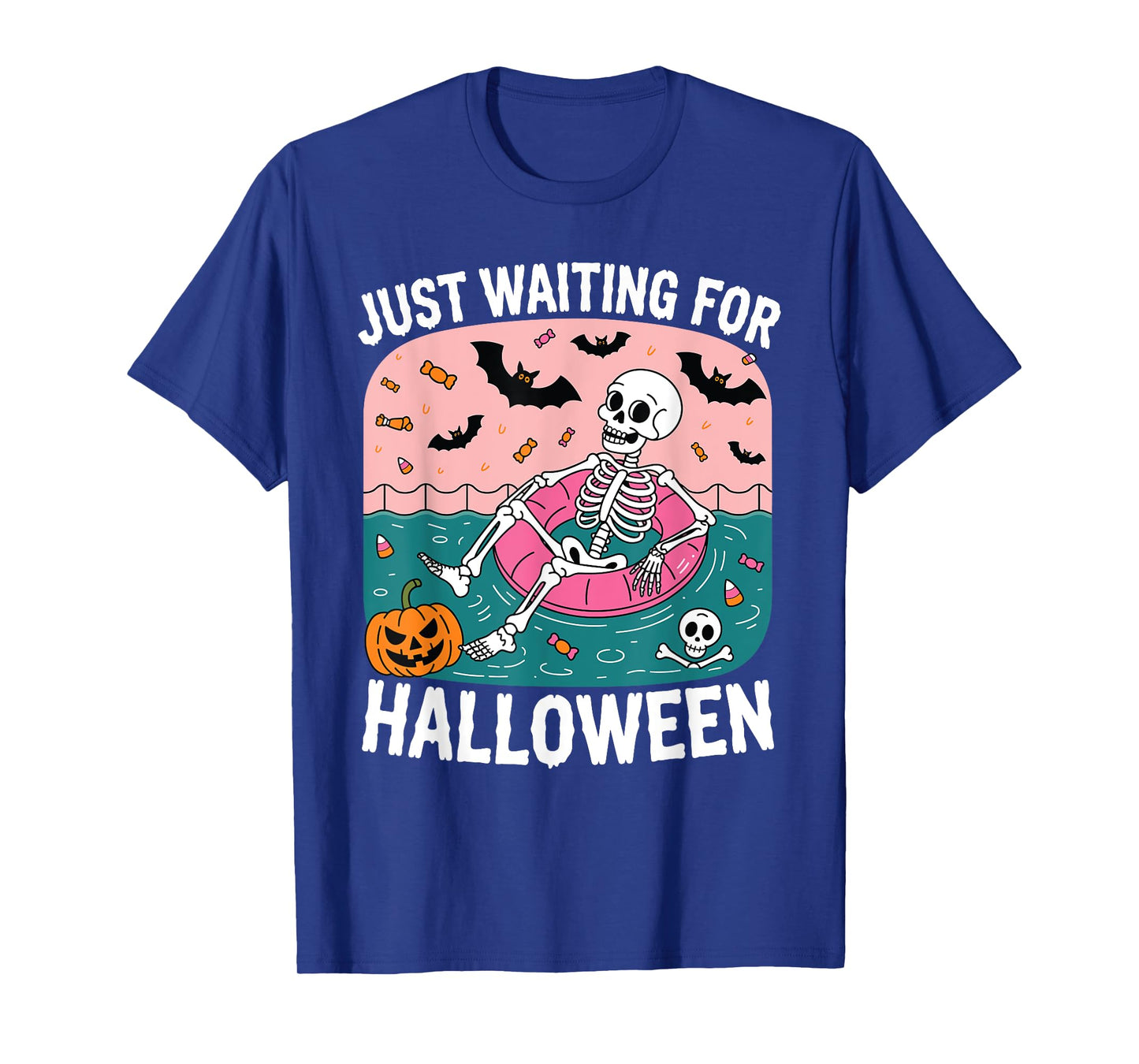 Just Waiting For Halloween Funny Sarcastic Humor Hilarious T-Shirt