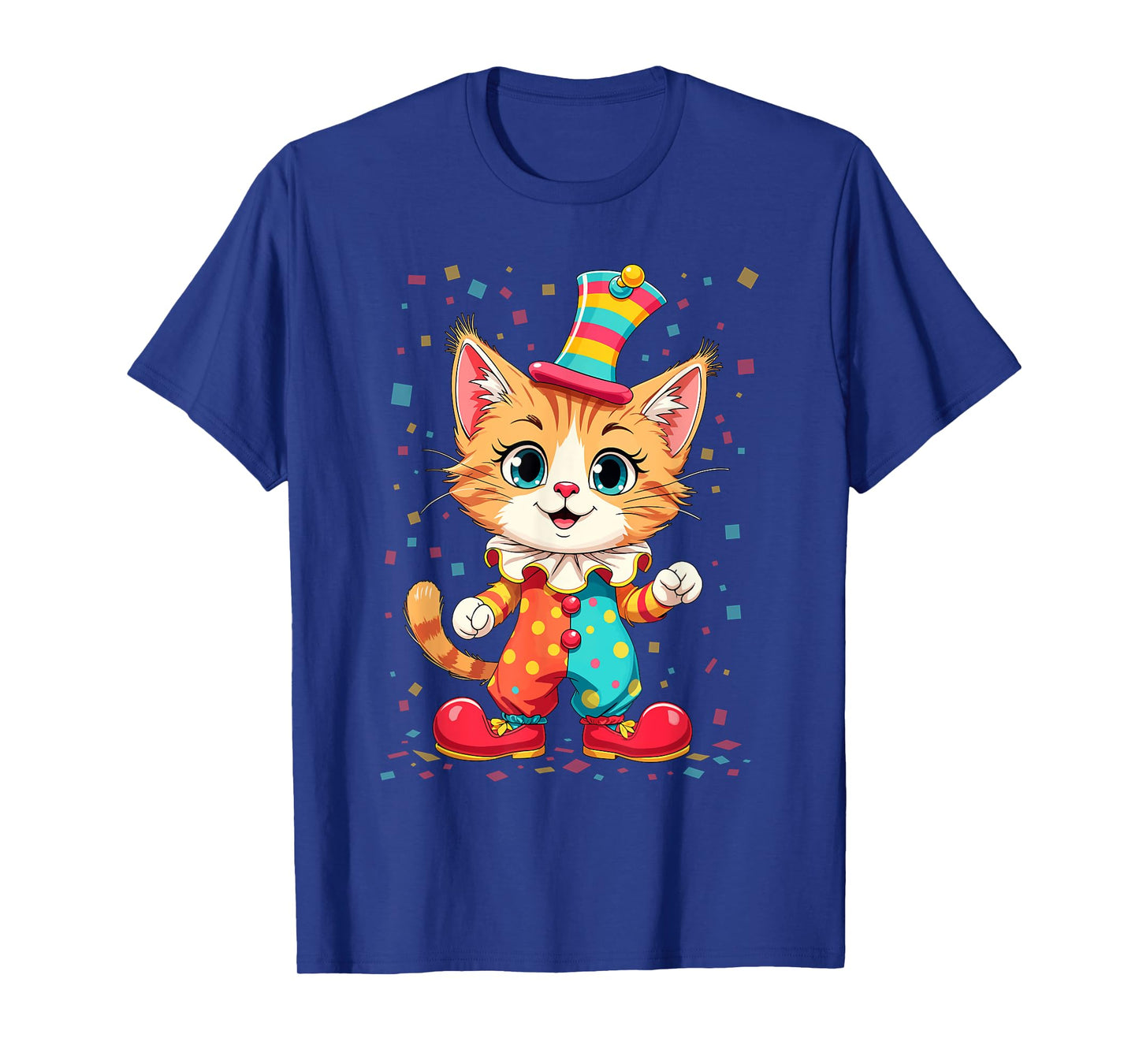 Fancy dress costume clown cat funny clown confetti T-Shirt