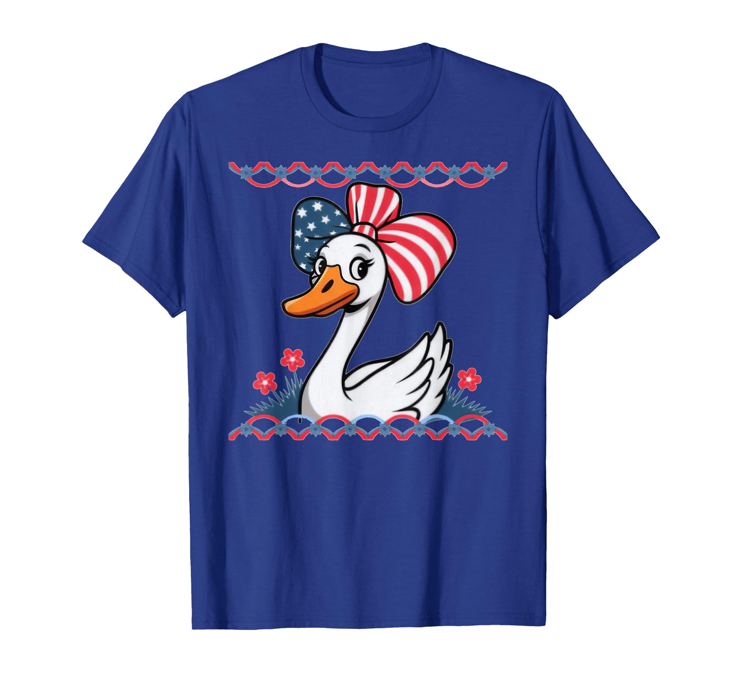 Patriotic Coquette Duck Funny 4th Of-July Animal Aesthetic T-Shirt