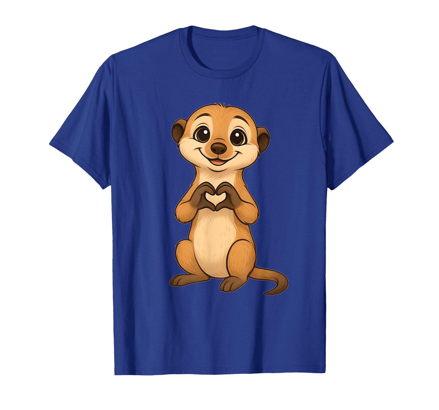 Meerkat with heart | Sweet meerkat with heart symbol T-Shirt