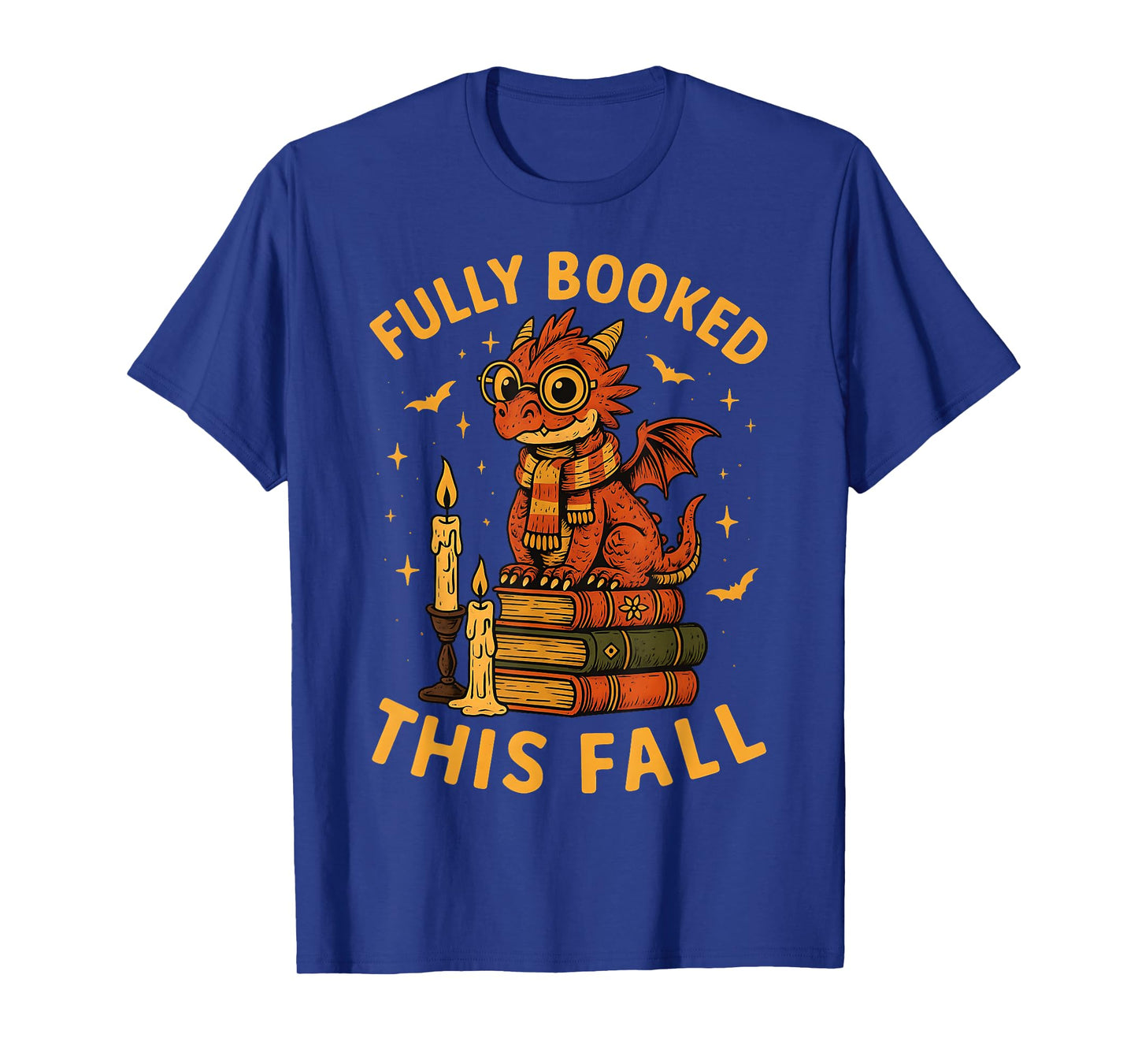 HUGvyn Halloween Fully Booked This Fall Book Dragon Reading T-Shirt