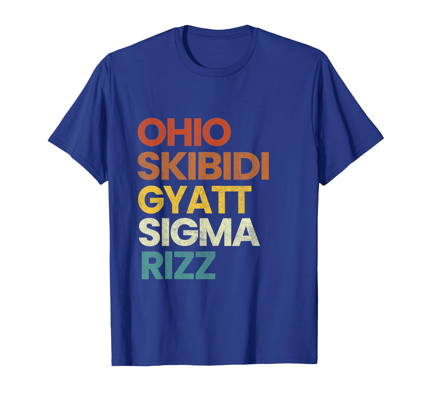Funny Rizzler Ohio Skibidi Gyatt Sigma Rizz T-Shirt - Unisex-Adults, Black, Small, Short Sleeve, T-Shirt, Anime, Halloween, Novelty T-Shirts