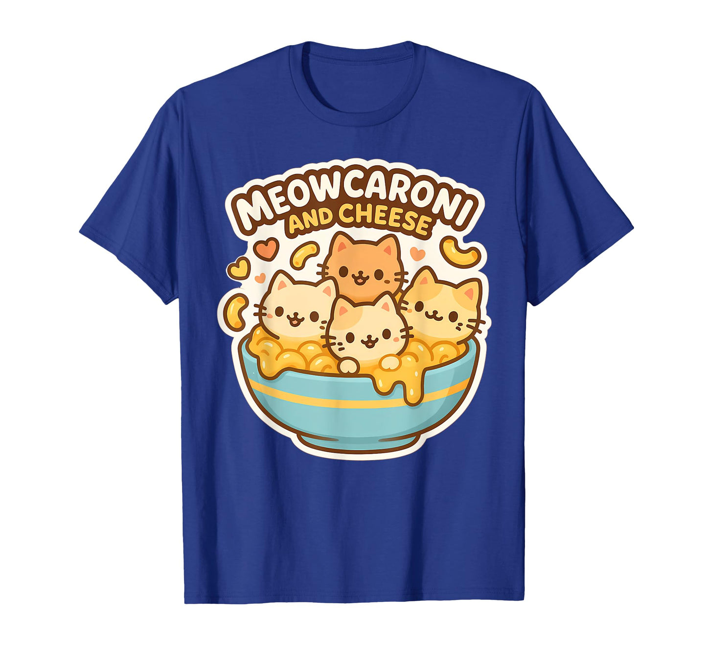 Meowcaroni and Cheese Cat Lover Mac N Cheese Kawaii T-Shirt