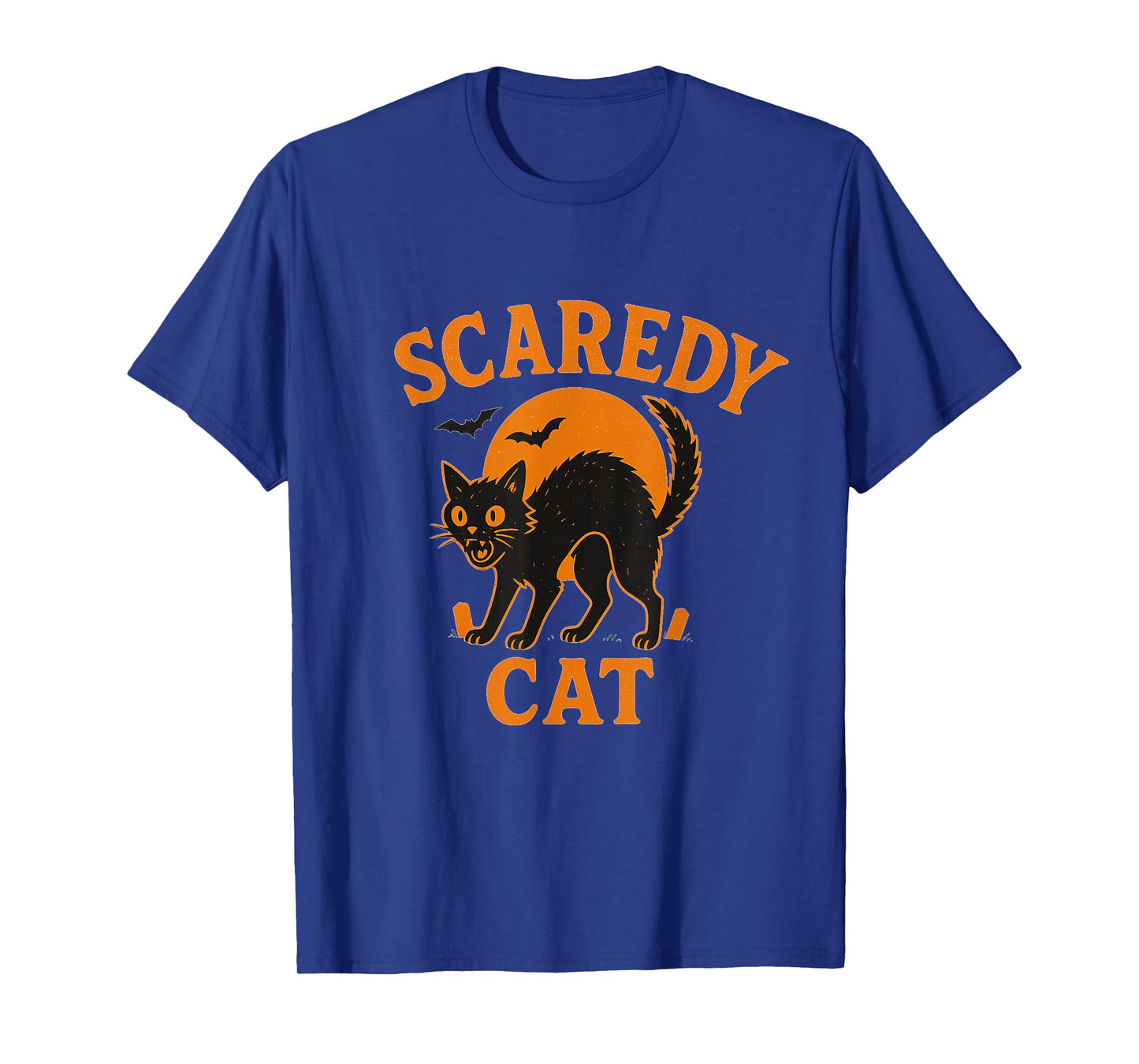 Halloween Scaredy Cat Design T-Shirt