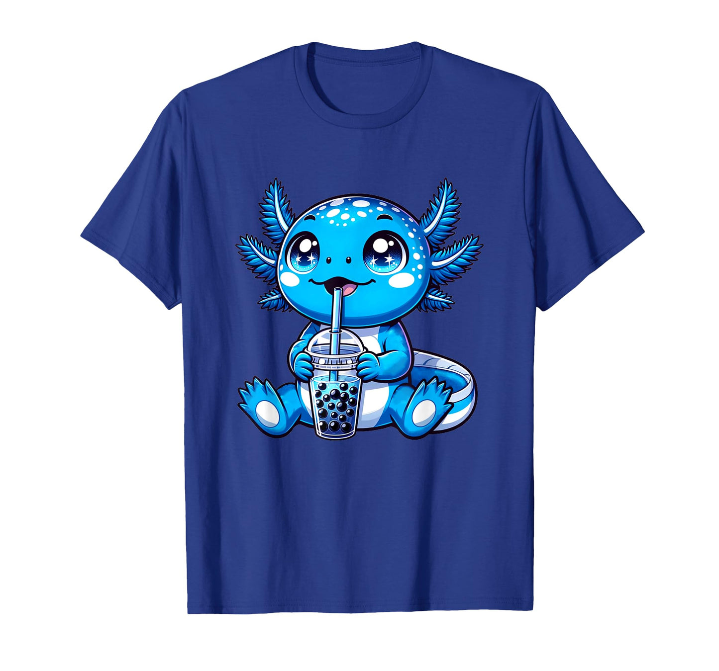 Kawaii Axolotl Boba Tea Anime Bubble Tea Axolotl T-Shirt