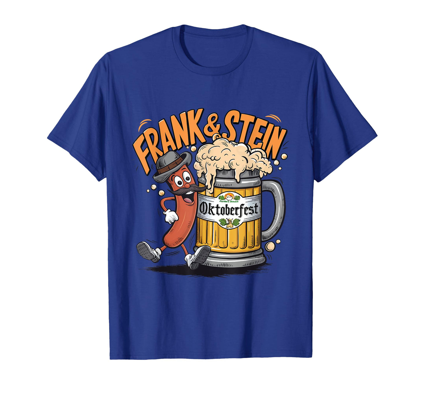 Frank & Stein Oktoberfest Funny German Bratwurst And Beer T-Shirt