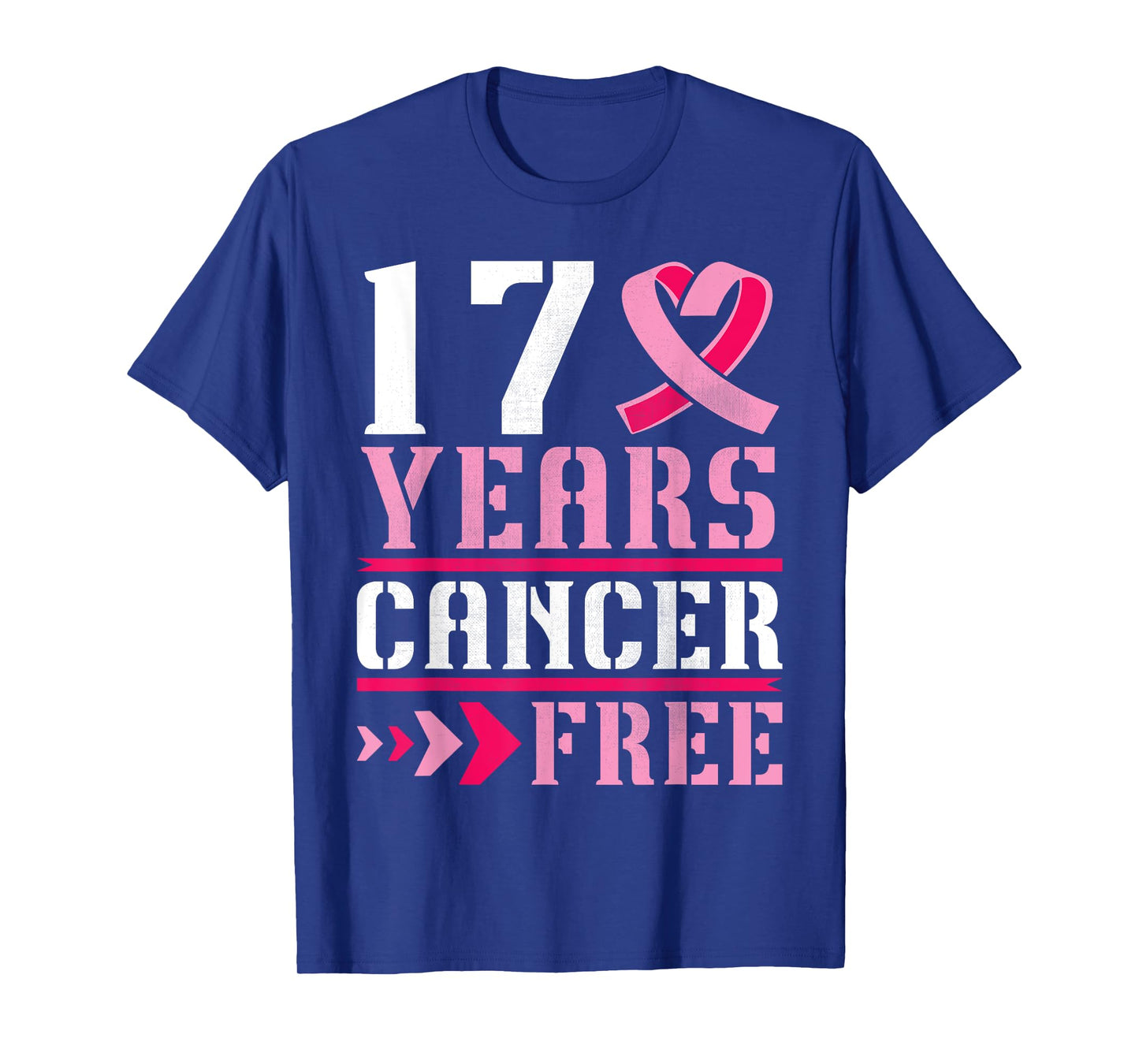 17 Years Breast Cancer Free Warrior Fighting Survivor Winner T-Shirt