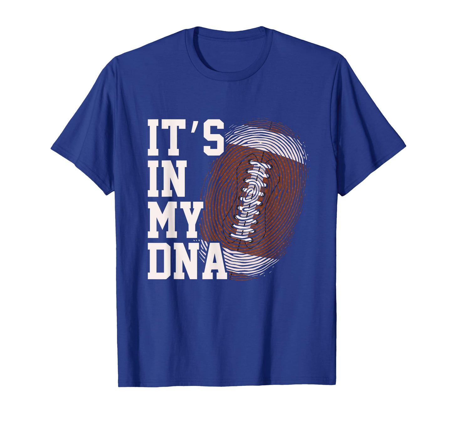 American Football It's In My DNA Men Women Kids Fingerprint T-Shirt