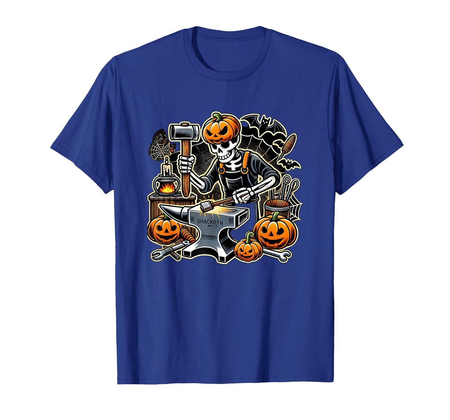 Halloween Skeleton Blacksmith T-Shirt