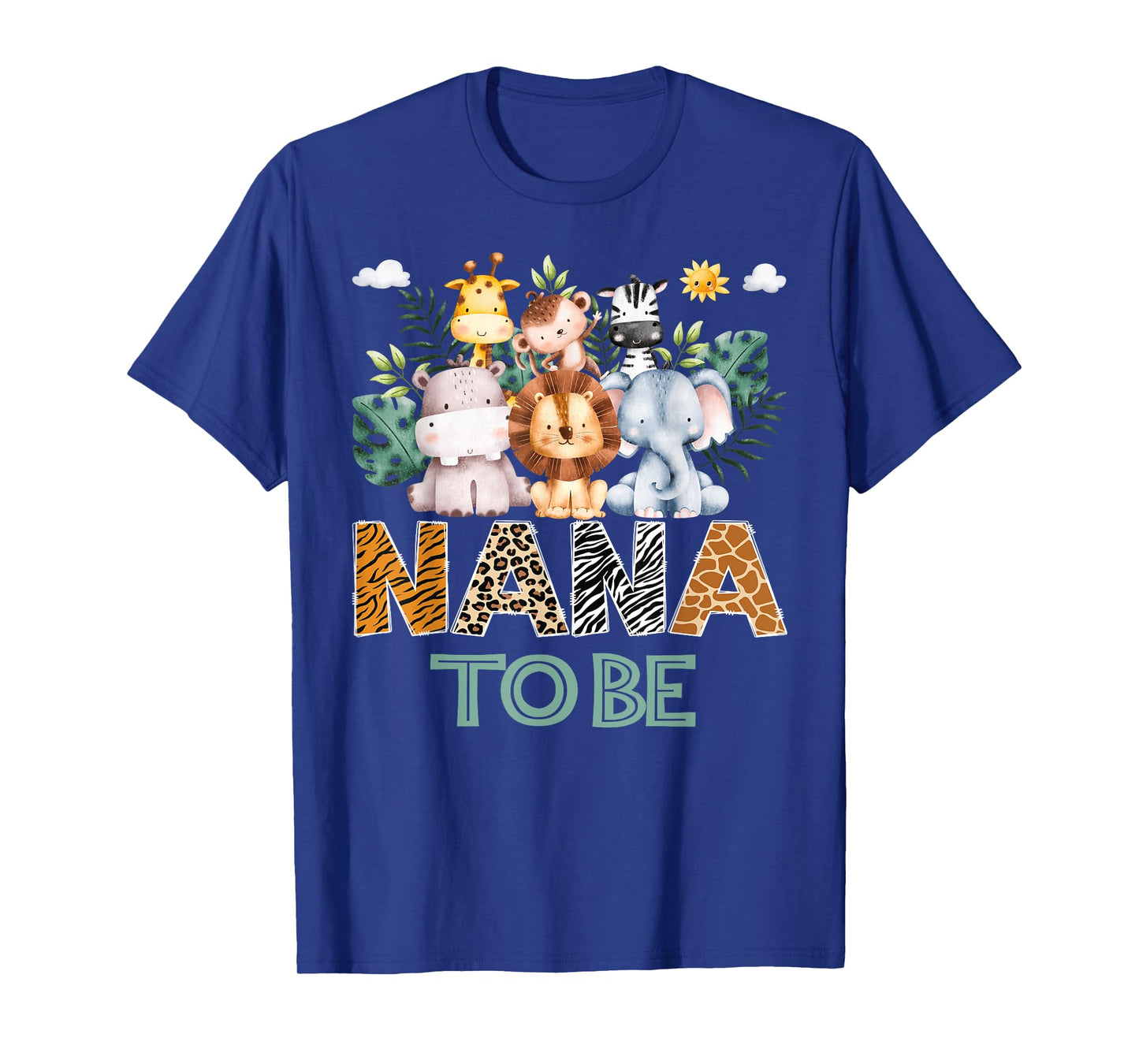 Soon To Be Nana Jungle Animal Safari Gender Reveal T-Shirt