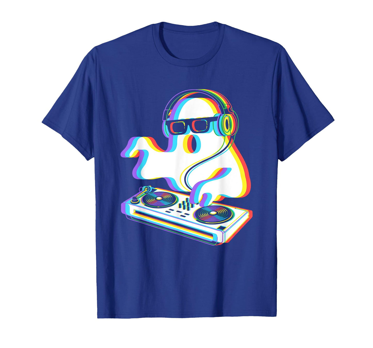House Music ghost dj Optical Illusion EDM halloween Rave DJ T-Shirt