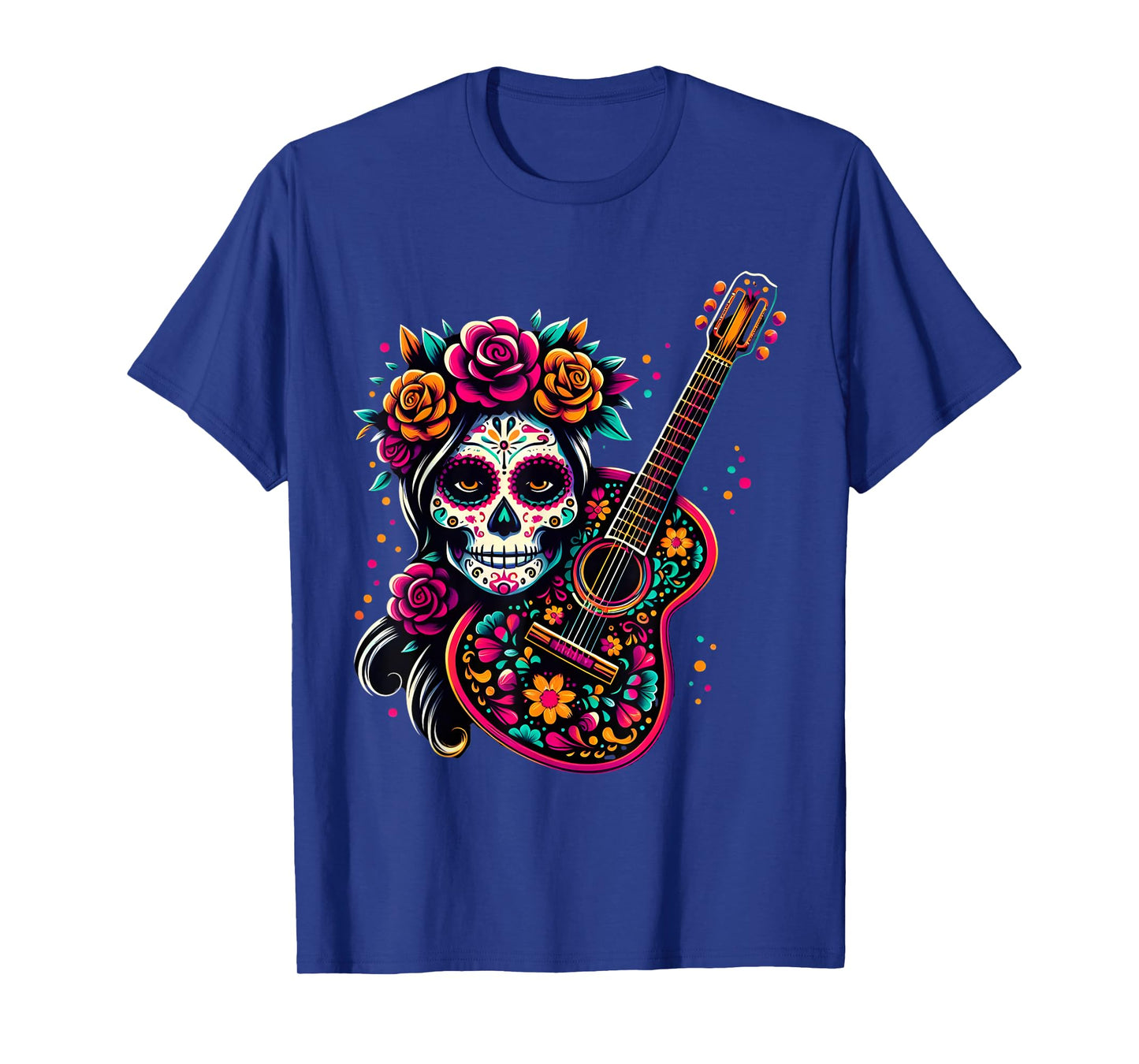 De Los Muertos La Catrina Day of the Dead Sugar Skull Women T-Shirt