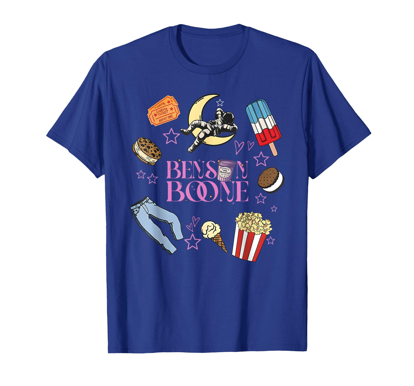 Ben Son Boone Name Tee Fan Music Retro Aesthetic Ice Cream T-Shirt