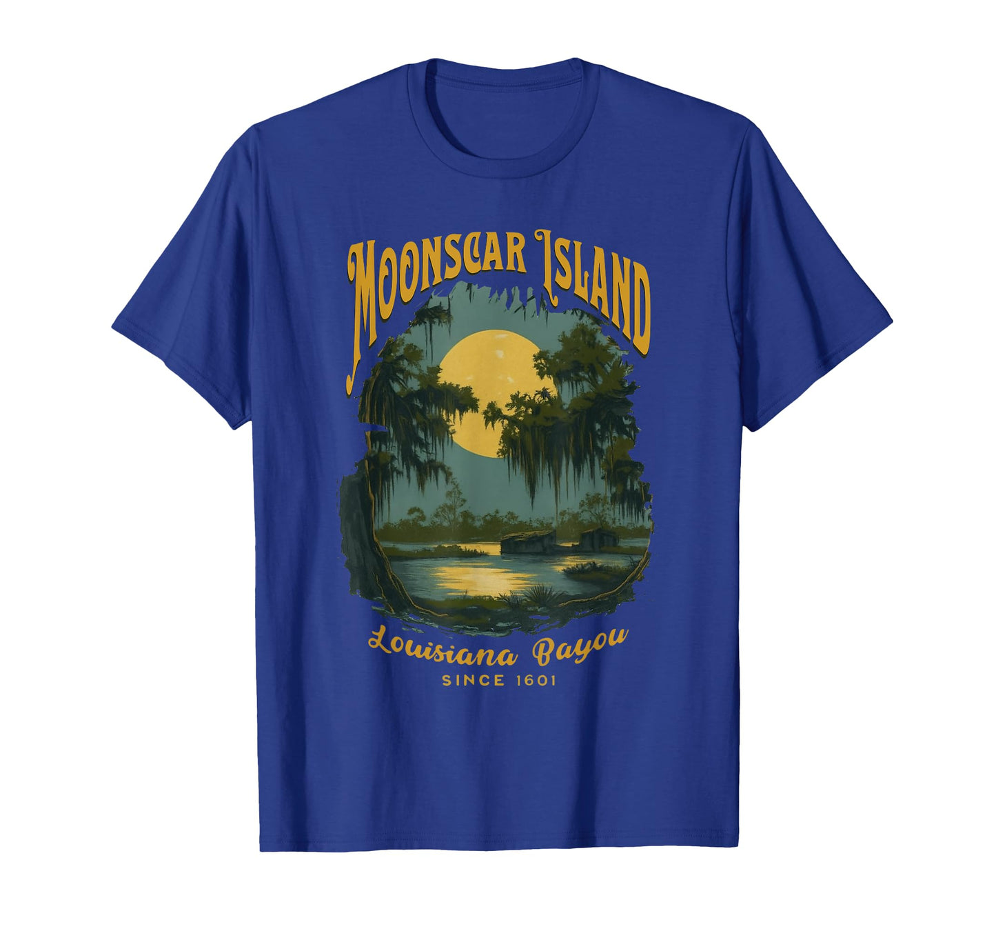 Moonscar Island Mysterious Bayou Swamp Full Moon T-Shirt